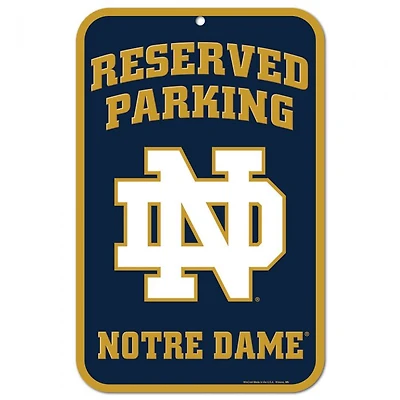 Notre Dame Fighting Irish ND Plastic Sign 11" x 17"