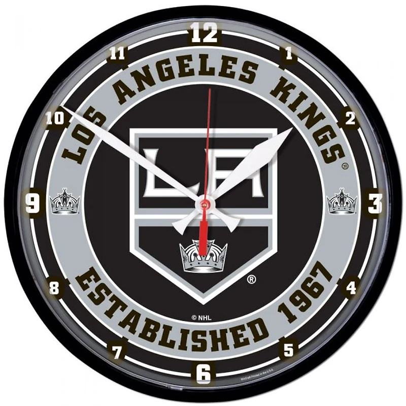Los Angeles Kings Round Wall Clock 12.75"