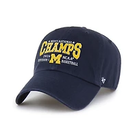 Michigan Wolverines Basketball Champs 2026 ’47 Clean Up Adjustable Hat – Navy