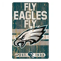 Philadelphia Eagles Slogan Wood Sign 11" x 17" 1/4" Thick