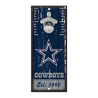 Dallas Cowboys Bottle Opener Sign 5" x 11"