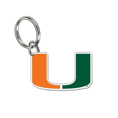 Miami Hurricanes Premium Acrylic Key Ring