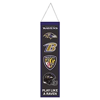 Baltimore Ravens Evolution Wool Banner 8" x 32"