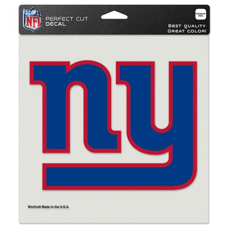 New York Giants Perfect Cut Colour Decal 8" x 8"