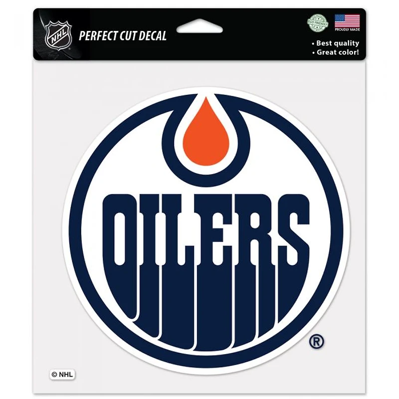 Edmonton Oilers Perfect Cut Colour Decal 8" x 8"