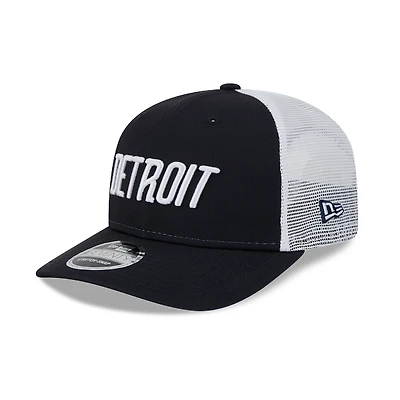 Detroit Tigers City Connect 2024 Navy and White Trucker 9Seventy Stretch-Snap Adjustable Hat - New Era