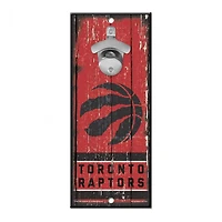 Toronto Raptors Bottle Opener Sign 5" x 11"