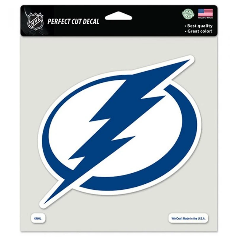 Tampa Bay Lightning Perfect Cut Colour Decal 8" x 8"