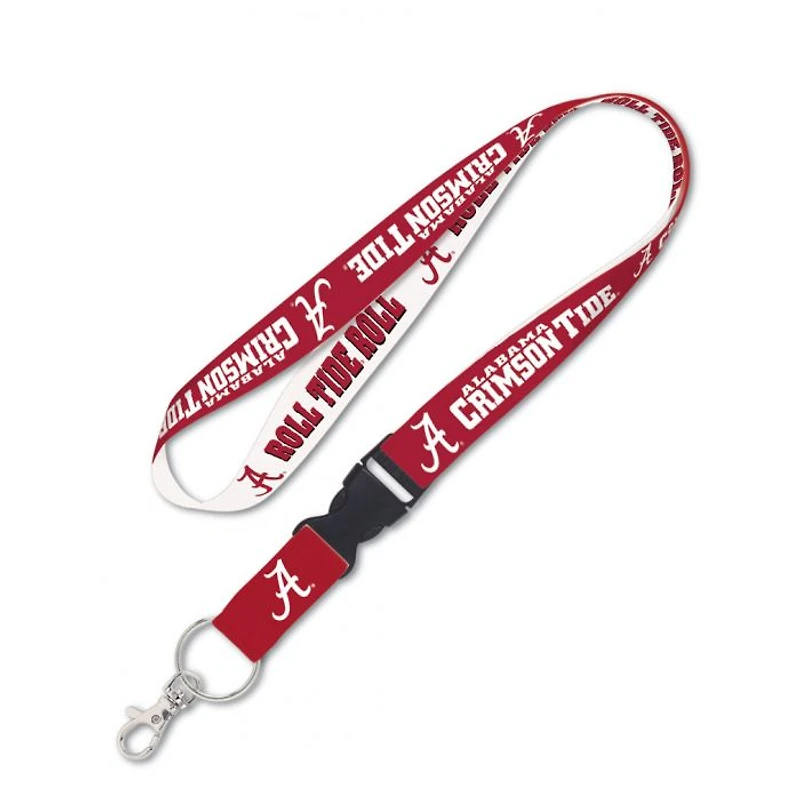 Alabama Crimson Tide Lanyard With Detachable Buckle 1"