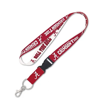 Alabama Crimson Tide Lanyard With Detachable Buckle 1"