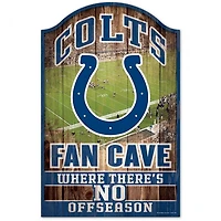 Indianapolis Colts Fan Cave Wood Sign 11" x 17" 1/4" Thick