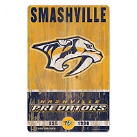 Nashville Predators Slogan Wood Sign 11" x 17" 1/4" Thick