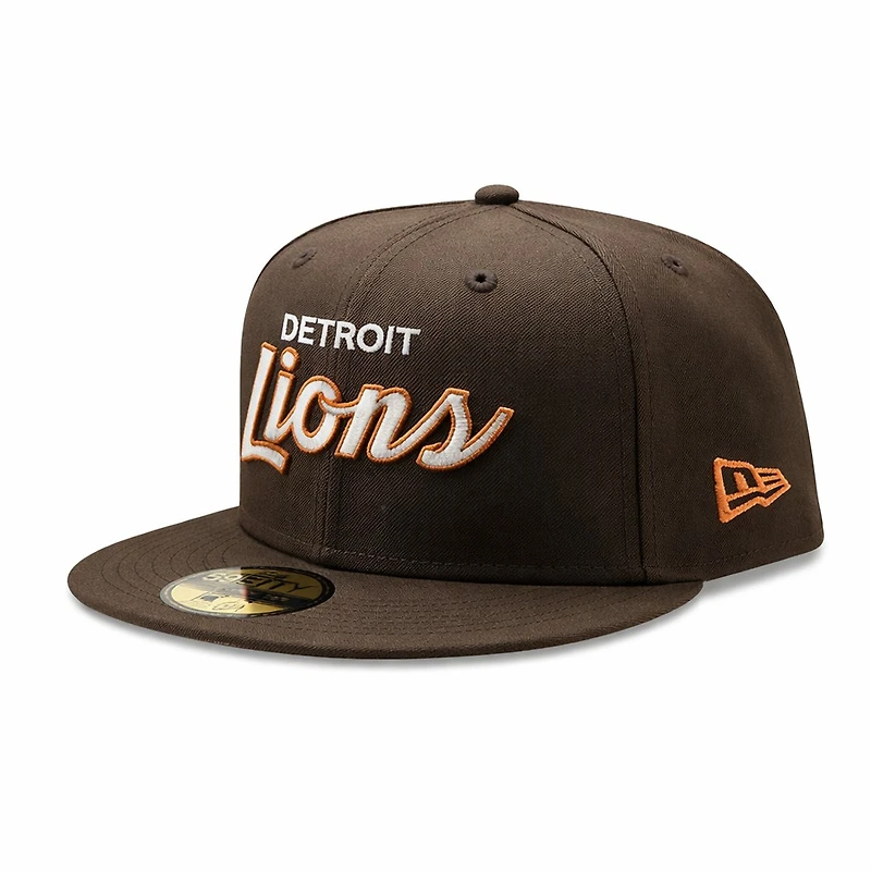 Detroit Lions Walnut Wordmark 59Fifty