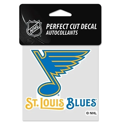 St. Louis Blues Perfect Cut Color Decal 4" x 4"