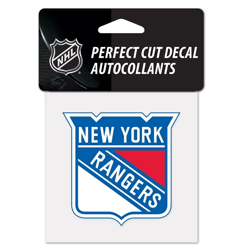 New York Rangers Perfect Cut Colour Decal 4" x 4"