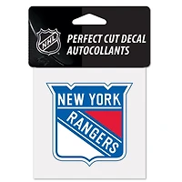 New York Rangers Perfect Cut Colour Decal 4" x 4"