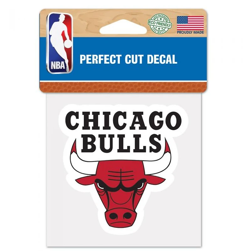 Chicago Bulls Perfect Cut Colour Decal 4" x 4"