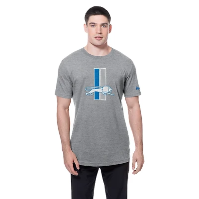 Detroit Lions Grey Retro Logo Evergreen Tee