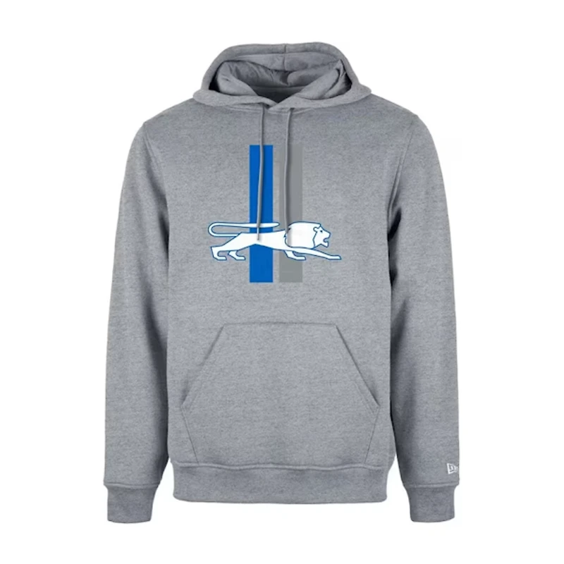 Detroit Lions Grey Retro Logo Evergreen Hoodie