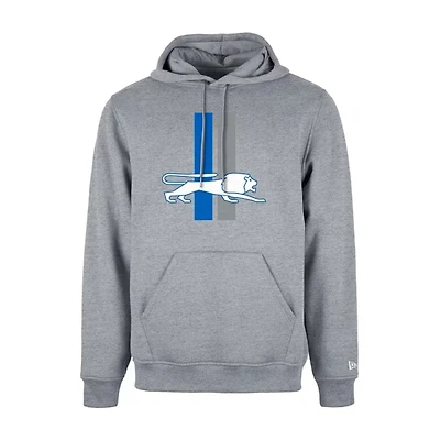 Detroit Lions Grey Retro Logo Evergreen Hoodie