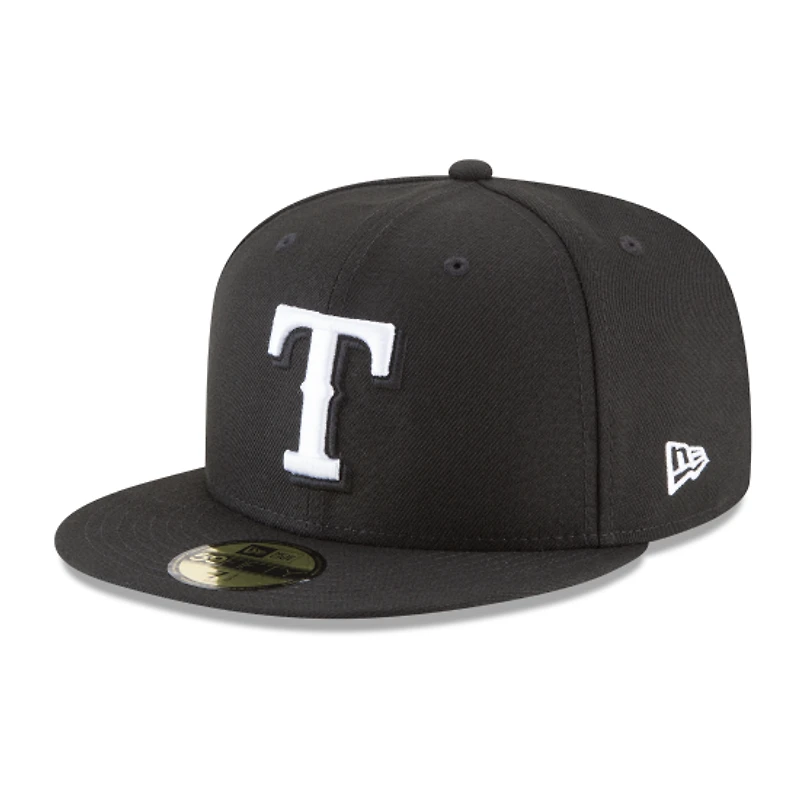 Texas Rangers Black and White 59Fifty