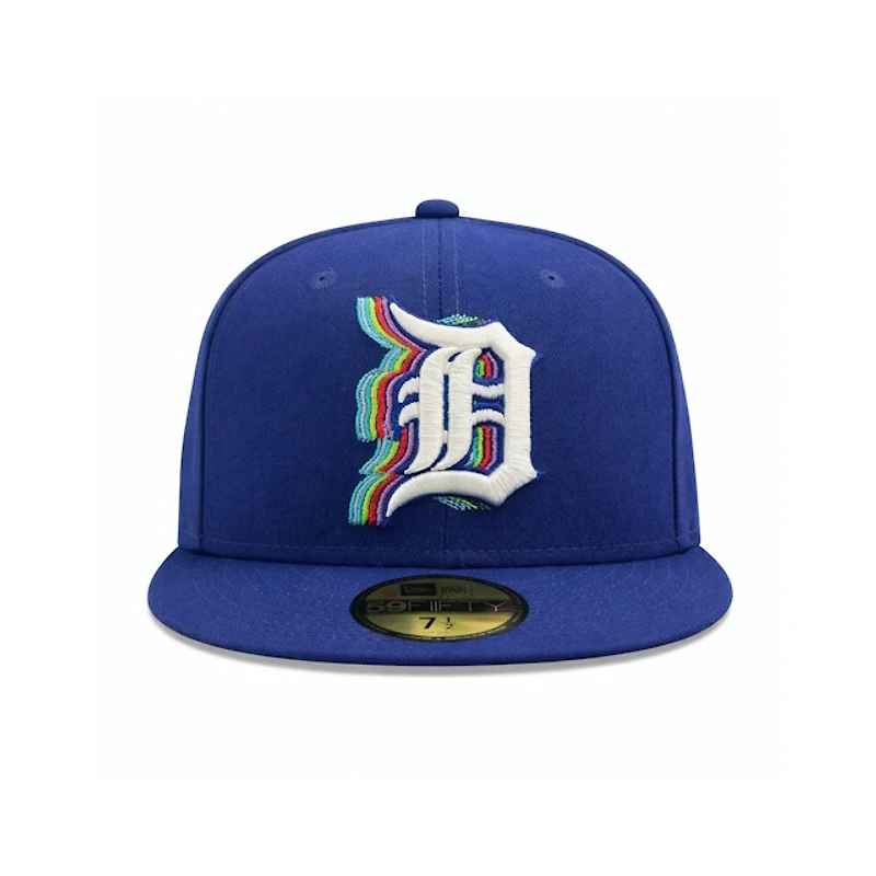 Detroit Tigers Dark Royal 50th Anniversary of 1968 World Series Patch 59Fifty Fitted Hat