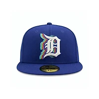 Detroit Tigers Dark Royal 50th Anniversary of 1968 World Series Patch 59Fifty Fitted Hat