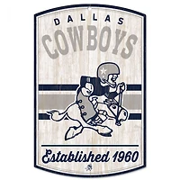 Dallas Cowboys Classic Logo Retro Wood Sign 11" x 17" 1/4" Thick