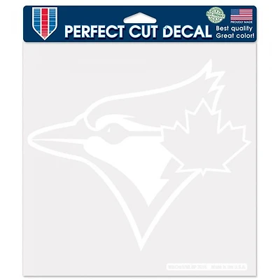 Toronto Blue Jays Perfect Cut White Decal 8" x 8"