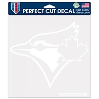 Toronto Blue Jays Perfect Cut White Decal 8" x 8"