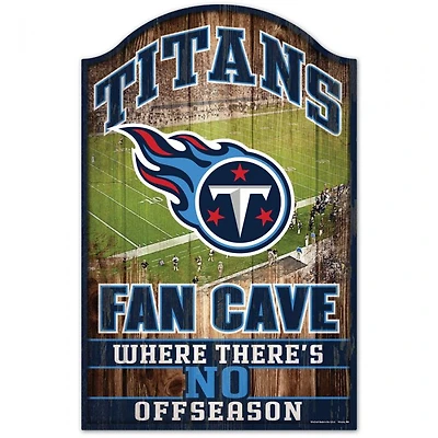 Tennessee Titans Fan Cave Wood Sign 11" x 17" 1/4" Thick