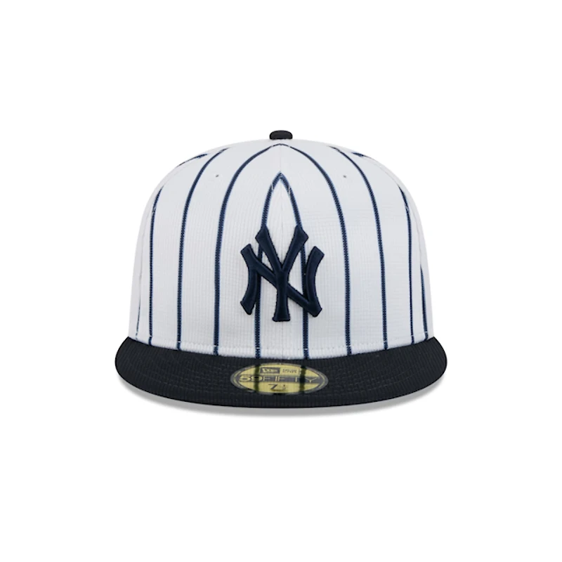 New York Yankees Pinstripe 59FIFTY Fitted Hat – White/Navy Era