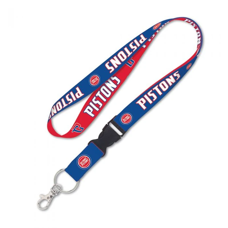 Detroit Pistons Lanyard With Detachable Buckle 1"