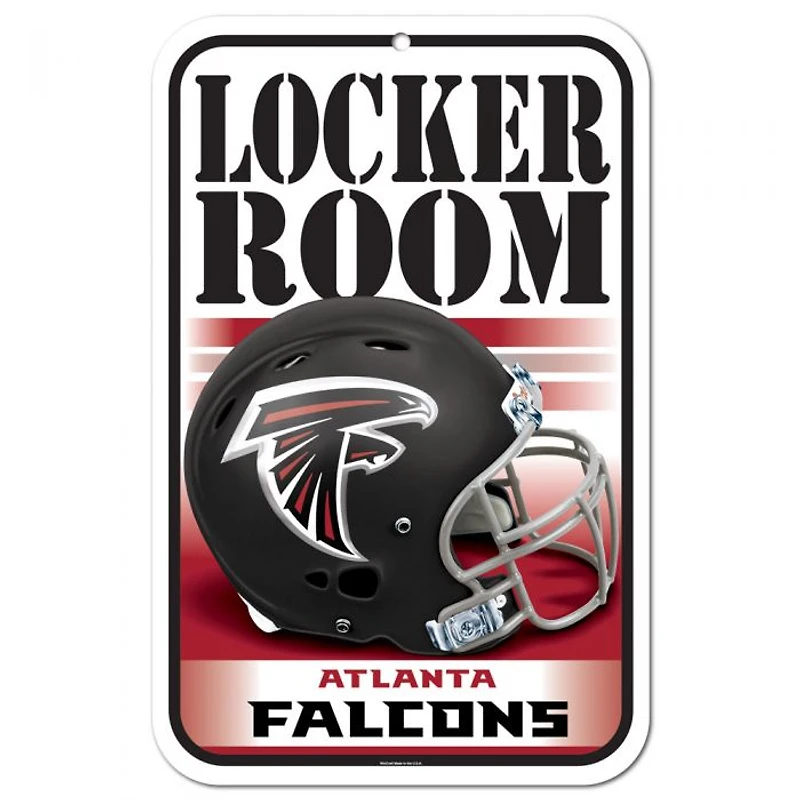 Atlanta Falcons Plastic Sign 11" x 17"