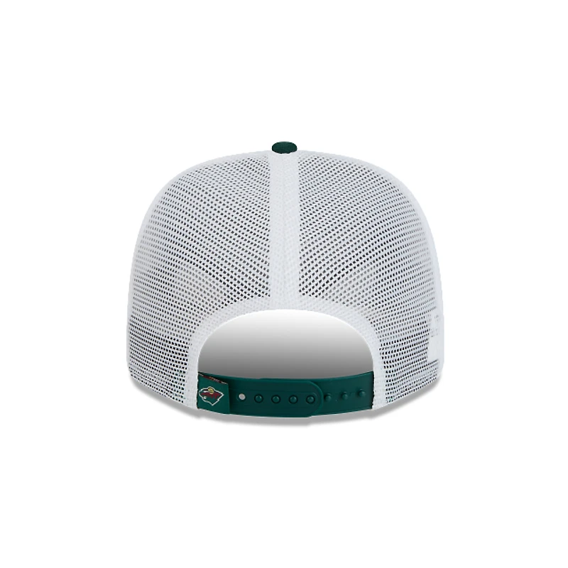 Minnesota Wild Green and White Trucker 9Seventy Stretch Snap Hat