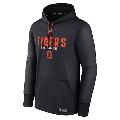 Detroit Tigers Nike Authentic Collection Therma-FIT Fleece Hoodie – Navy