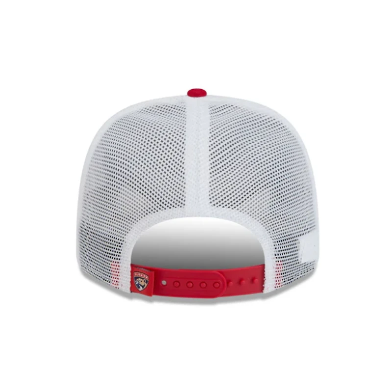 Florida Panthers Red and White Trucker 9Seventy Stretch Snap