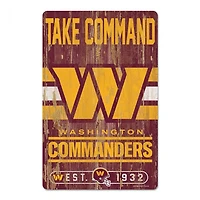 Washington Commanders Slogan Wood Sign 11" x 17" 1/4" Thick