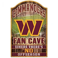 Washington Commanders Fan Cave Wood Sign 11" x 17" 1/4" Thick