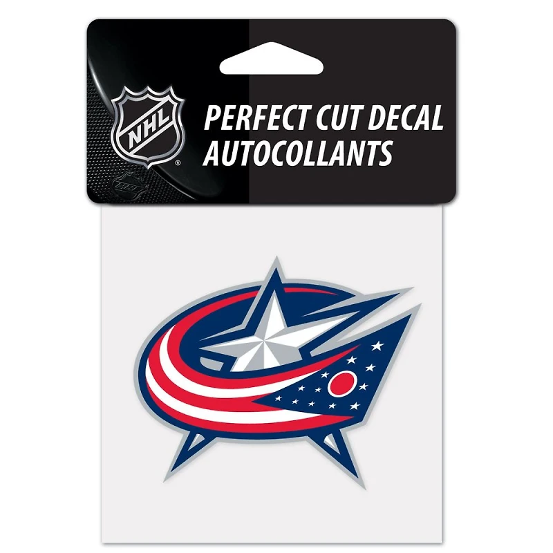 Columbus Blue Jackets Perfect Cut Colour Decal 4" x 4"