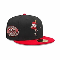 Cincinnati Reds Black and Red Mascot 59Fifty