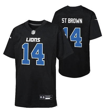Amon-Ra St. Brown Youth Nike Carbon Black Player Replica Jersey