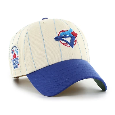 Toronto Blue Jays Rawlings Pinstripe ’47 Clean Up Adjustable Hat – Cream/Royal