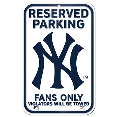 New York Yankees Plastic Sign 11" x 17"