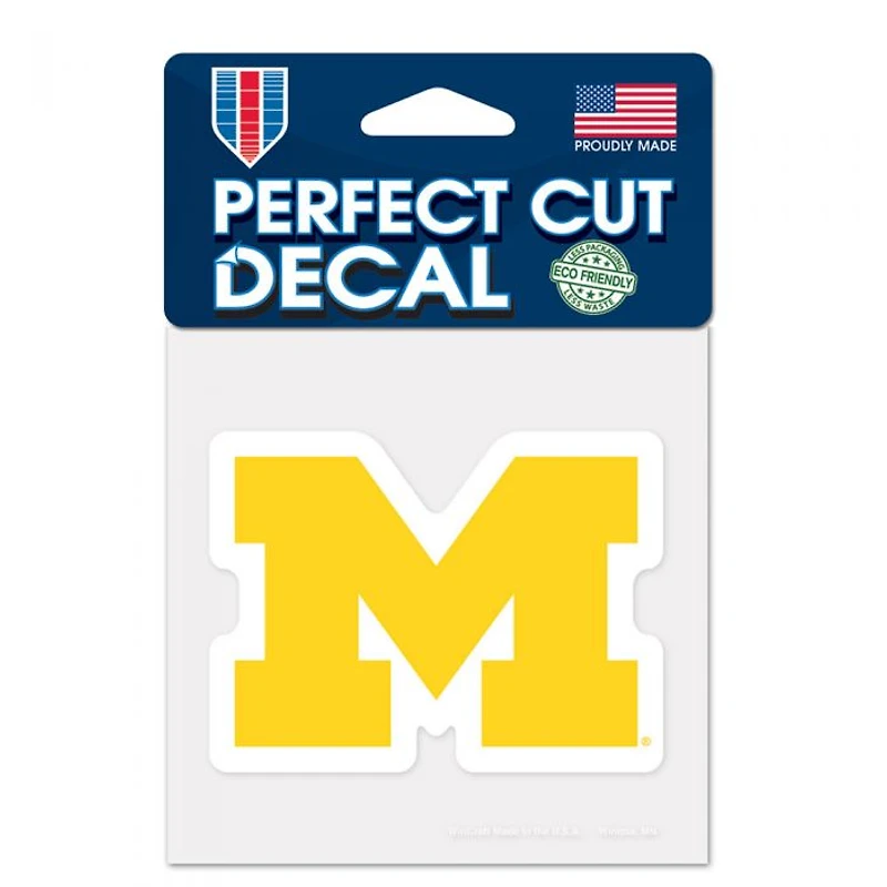 Michigan Wolverines Perfect Cut Colour Decal 4" x 4"