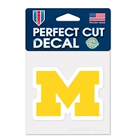 Michigan Wolverines Perfect Cut Colour Decal 4" x 4"