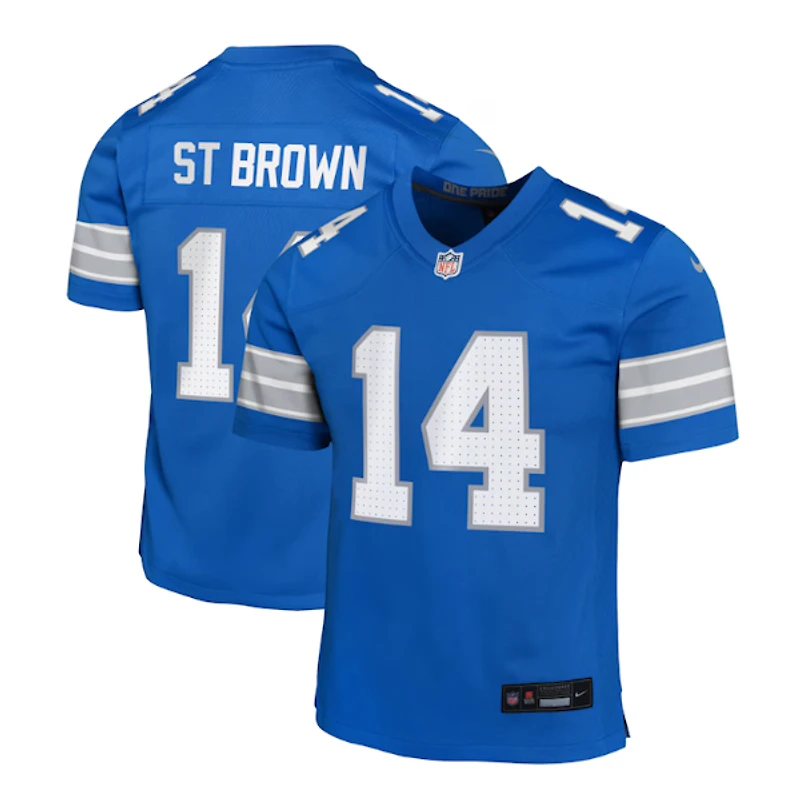 Amon-Ra St.Brown Detroit Lions Youth Nike Home Replica Game Jersey