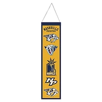 Nashville Predators Evolution Wool Banner 8" x 32"