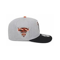 Detroit Tigers Cooperstown Logo Grey and Black 9FIFTY A-Frame Snapback Hat with 2000 Side Patch – New Era