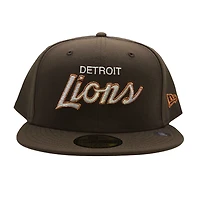 Detroit Lions Walnut Wordmark 59Fifty